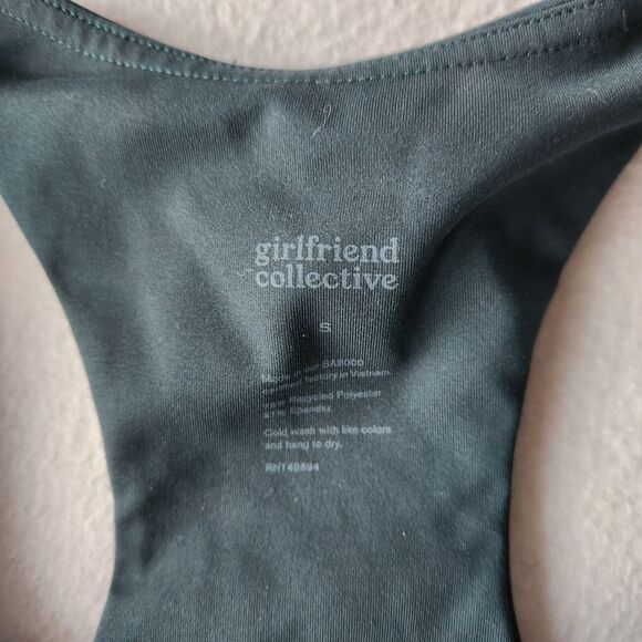 GIRLFRIEND COLLECTIVE Moss Paloma Racerback Longline Bra Women's Size S Support - Picture 6 of 6